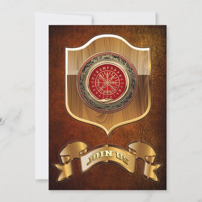 [100] Vegvisir - Viking Gold Magic Runass (Voorkant)