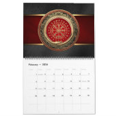 [100] Vegvisir - Viking Gold Magic Runass Kalender (Feb 2026)