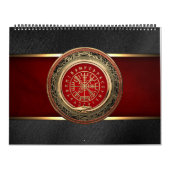 [100] Vegvisir - Viking Gold Magic Runass Kalender (Hoes)