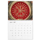 [100] Vegvisir - Viking Gold Magic Runass Kalender (Mar 2027)