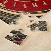 [100] Vegvisir - Viking Gold Magic Runass Legpuzzel (Zijkant)