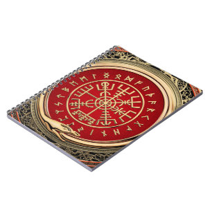 [100] Vegvisir - Viking Gold Magic Runass Notitieboek