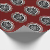 [100] Vegvisir - Viking Silver Magic Runass Cadeaupapier (Hoek)