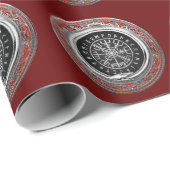 [100] Vegvisir - Viking Silver Magic Runass Cadeaupapier (Rol Hoek)