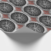 [100] Vegvisir - Viking Silver Magic Runass Cadeaupapier (Hoek)