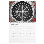 [100] Vegvisir - Viking Silver Magic Runass Kalender (Feb 2026)