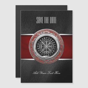 [100] Vegvisir - Viking Silver Magic Runass Magnetische Uitnodiging