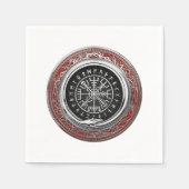 [100] Vegvisir - Viking Silver Magic Runass Servet (Voorkant)