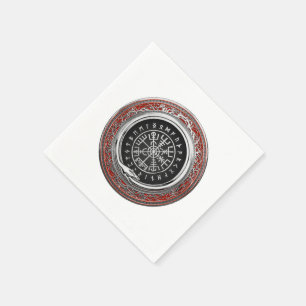 [100] Vegvisir - Viking Silver Magic Runass Servet