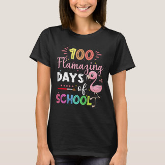 100 verbazingwekkende dagen van schoolklare Flamin T-shirt
