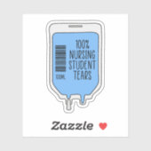 100% verpleegkundigen Studentars Sticker (Vel)