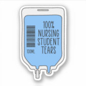 100% verpleegkundigen Studentars Sticker (Voorkant)