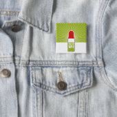 100% VG VIERKANTE BUTTON 5,1 CM (In situ)