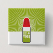 100% VG VIERKANTE BUTTON 5,1 CM (Voorkant)