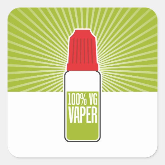 100% VG VIERKANTE STICKER (Voorkant)
