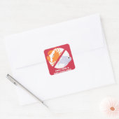 100% Vis en Schelpdieren Vrij Alert Stickers (Envelop)