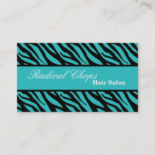 100 Visitekaartje Blauw zwarte zebra Afdrukpatroon
