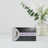 100 Visitekaartje van het Paarse en zwarte Lingeri (Staand voorkant)