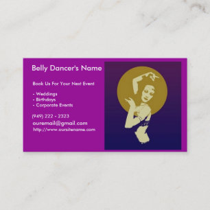 100 Visitekaartjes voor Belly Dancers