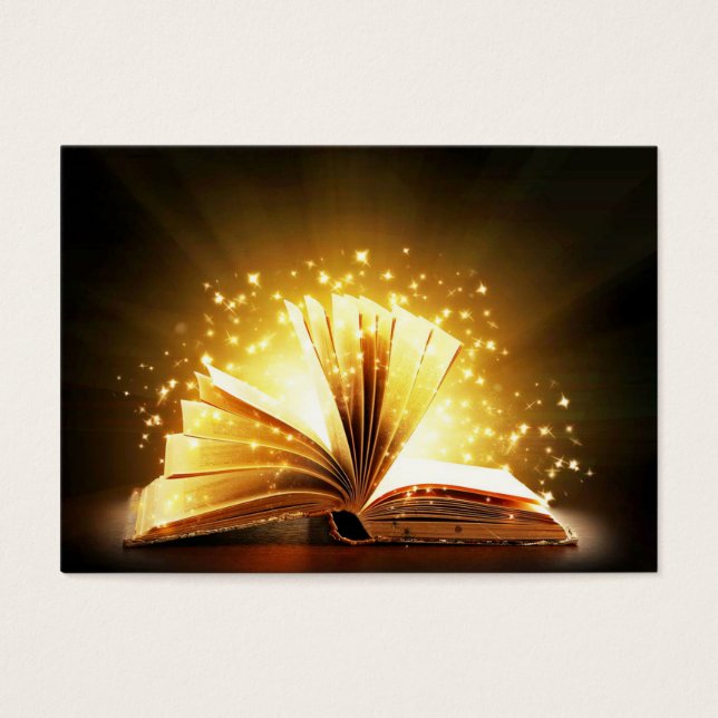 100 visitekaartjes voor magisch boek (Voorkant)