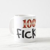 100 % vliegen koffiemok (Voorkant links)