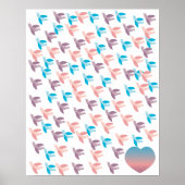 100 vogelsoorten Poster (Voorkant)