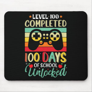 100 Voltooide Gamer Boys 100 Dagen van School Ontg Muismat
