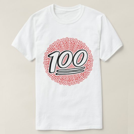 100 voor de eeuwigheid T-shirt (Design voorkant)