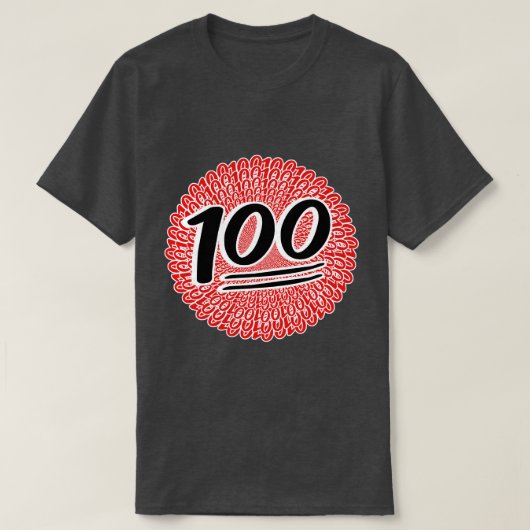 100 voor het leven t-shirt (Design voorkant)