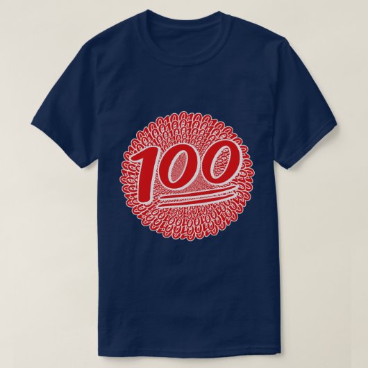 100 voor het leven t-shirt (Design voorkant)