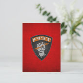 [100] Voorwaartse waarnemer (FIST) [Patch] Briefkaart (Staand voorkant)