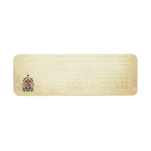 [100] Wapen van Canada [3D] Etiket (Voorkant)