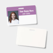 100% werknemerspas badge (Front & Back)