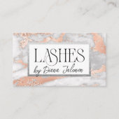 100 wimpers Afspraak Herinnering Roos Marmer Visitekaartje (Voorkant)