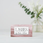 100 wimpers Afspraak Herinnering Roos Marmer Visitekaartje (Staand voorkant)