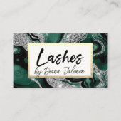 100 wimpers Afspraak Herinnering Roos Marmer Visitekaartje (Voorkant)