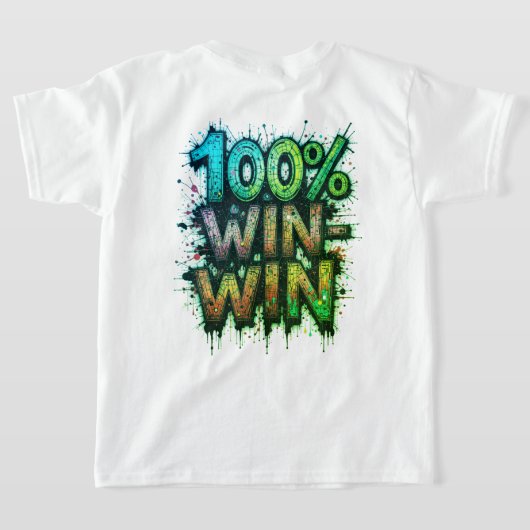 100% Win Win Situatie Jongen T-shirts (Laag Achter)