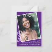 100 x Afstuderen bekendmaking FOTO Modern Notitiekaartje (Voorkant)