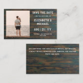 100 x BUDGET Foto Opslagdata Rustieke Hout Notitiekaartje (Voorkant / Achterkant)