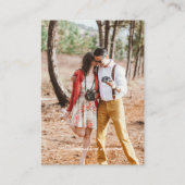 100 x Budget PHOTO Wedding Invitations with ENVL. Advieskaart (Achterkant)