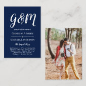 100 x Budget PHOTO Wedding Invitations with ENVL. Advieskaart (Voorkant / Achterkant)