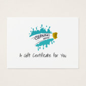 100 x Cadeaubonnen voor zakelijke LOGO Visitekaartje (Voorkant)