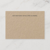 100 x FOTO SAVE THE DATE Kleine KRAFT Trouwdag Contactkaartje (Achterkant)