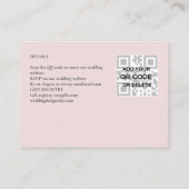 100 x MINI Foto Huwelijksuitnodiging QR Code Detai Visitekaartje (Achterkant)