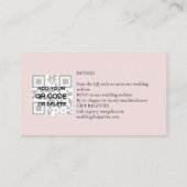 100 x MINI Photo Wedding Invite QR Code Details Visitekaartje (Achterkant)
