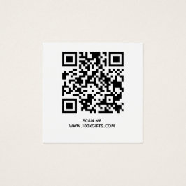 100 X QR CODE SIGN KAARTEN - GEBRUIK HIER GRATIS G VIERKANTE VISITEKAARTJES