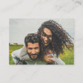 100 x QR CODE WEDDING RSVP Eucalyptus FOTO Budget Visitekaartje (Achterkant)