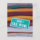 100% Yak Wool Briefkaart (Voorkant)