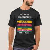 100 year celebration black history month 2026 t-shirt (Voorkant)