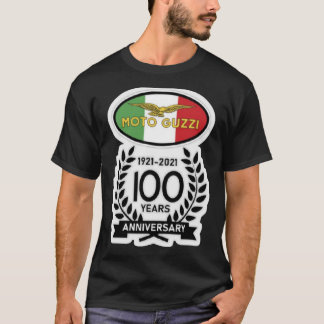 100 Years Anniversary Moto Guzzi Logo Merch and A T-shirt